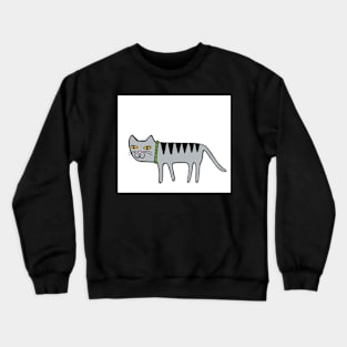 Cool Cat - grey cat Crewneck Sweatshirt